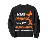 Kidney Cancer I Wear Orange For My Grandmother Ribbon Sudadera