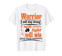 Kidney Cancer Warrior I Will Stay Strong I Will Fight I Will Camiseta