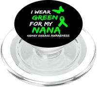 Kidney Disease I Wear Green For My Nana Ribbon PopSockets PopGrip para MagSafe
