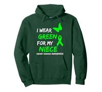 Kidney Disease I Wear Green For My Niece Ribbon Sudadera con Capucha