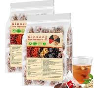 Kidney Tea Formula Ginseng Six Treasure Tea, Organic Kidney Cleanse Teabag for Men and Women, 20 Bags/Pack (2BAGS)