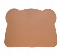 Kidnort Alfombrilla de Silicona para niños para Aprender a Comer, con Forma de Oso, Color Negro (Salvador Brun)