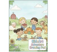 KidoArt Adventure Drawing Pad: My Farm Drawing Pad for Kids | Fun Farm Animals, Barns, and Tractors to Draw and Color