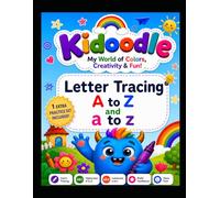 Kidoodle A to Z Tracing Workbook: Alphabet Handwriting Practice for Preschool Kids Ages 3-5