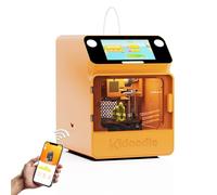 Kidoodle Mini Impresora 3D para Niños y Principiantes, 600mm/s Alta Velocidad, Autonivelación/Diseño Infantil Seguro/Pantalla Táctil con 5", Control Wi-Fi/App, Fácil de Configurar en Hogar/Escuela