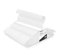 KIDOOLA - Perchas de plástico antideslizantes para ropa de bebé, 36 unidades, color blanco