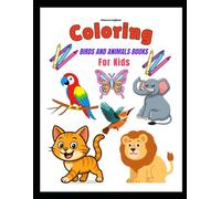 KidooLearningBooks: Birds and Animals Coloring Book for Preschool Kids: Fun Animal & Bird Coloring Activities for Relaxation, Creativity and Early Learning