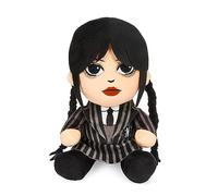 Kidrobot Peluche Miércoles Addams, Oficial Wednesday, Muñeco de Peluche, Juguete para niños, 20 cm Felpa Figura para Regalar, cumpleaños, coleccionistas y Fiestas