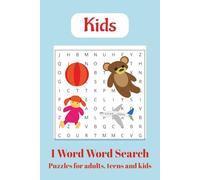 Kids 1-word Word Search: Word Searches with Easy to Read Print With Easy, Simple, Kid-Friendly Words and More | 6x9 inches, 110 pages | 200+ Puzzles ... Gift for Vacations, Holidays and Free Times