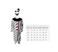 (Kids 130cm,Dot Clown)Halloween Costume Suits Terrifier 2 Art the Clown Cosplay Jumpsuit Carnival Gift