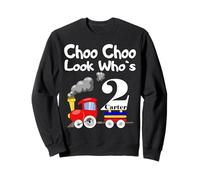 Kids 2nd Birthday Boy Carter Choo Choo Train 2 Year Old Sudadera