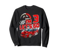 Kids 3rd Birthday Racing Car Gifts 3 Year Old Boys Party Sudadera
