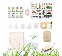 Kids Adventure Kit - Plant Microscope Educational Gear for Teen Student School Learning | Outdoor Exploration Set with Observation Tools, Nature Study Equipment for Backyard Garden Camping Birthday Ac