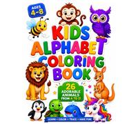 Kids Alphabet Coloring Book: 26 Adorable Animals from A to Z for Kids