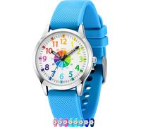 Kids Analog Watch, Learning Watch for Kids 8-12, Waterproof Time Teacher Watches for Boys Ages 5-7 6-8, Easy to Read Educational Girls Watches Ages 8-12, Great Gift Boys Girls Year 4-12 Old Waterproof