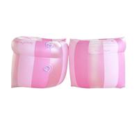 Kids Arm Floats, 1 Pair Stripe Pattern Inflatable Swim Arm Bands with Air Chambers, Pool Floater Sleeves Water Wings For River, Water Park, Beach, Lake, Backyard & Pool