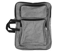 Kids Art Portfolio Backpack 8K Nylon Artist Backpack with Smoothing Zipper Adjustable Shoulder Straps for Art Supplies Sketching Board and Painting Paper Storage (Grey)