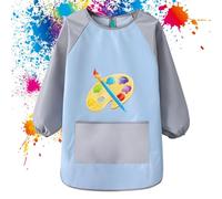 Kids Art Smock - Apron De Pintura Impermeable | Smoćk Para Niños Pequeños Con Mangas Largas | Smock Infantil Resistente A Las Manchas Transpirables Para La Elaboración, Hornear, Cocinar, Aula, Preesco