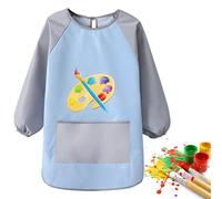Kids Art Smock - Apron De Pintura Impermeable | Smoćk Para Niños Pequeños Con Mangas Largas | Smock Infantil Resistente A Las Manchas Transpirables Para La Elaboración, Hornear, Cocinar, Aula, Preesco