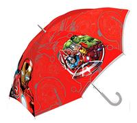 Kids Avengers Paraguas Clásico, 65 cm, Rojo