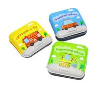 Kids Bad Books Set - Libros de baño flotantes e Impermeables para niños | 3 Paquetes de Juguetes educativos de Transporte con Colores Brillantes | Diversión para Aprender Juguetes de bañera