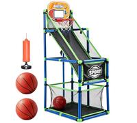 Kids Basketball Game Set with Ball - Adjustable Height Hoop | Adjustable basketball hoop with ball encourages active indoor and outdoor play while growing with your child.