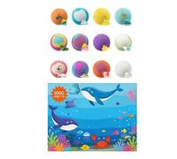 Kids Bath Balls - 12 Piece Rainbow Bath Bomb Set | Gentle Skin Friendly Bubble Baths Toys | Colorful Baths Balls With Hidden Surprise Toy | For Children Boys Girls Teens Family Stocking Stuffers Gift