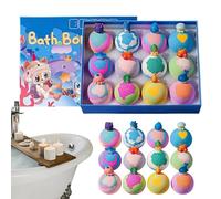 Kids Bath Balls - 12 Pieces Gentle, Rainbow Colorful with Refreshing, Bathing Accessory, Fun Gadget, Baths Set for Teen Family Friends Children Boys Girls Daughter and Relaxing Fun Bath Time