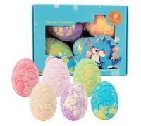 Kids Bath Balls, Dinosaur Egg Bombs, Fizzy Soak with Fun Surprise, Bath Gift for Boys Girls Birthday Holiday Playdates, Wash Supplies, Relaxing Experience for Spa Home Tub Travel Hotel