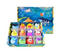 Kids Bath Balls with Toys, 12 Pieces Fizzy Bath Set, 9.06x6.69x2.17 Inches Bubble Baths Balls with Fun Feature, Baths Toy, Batth Accessory Safe Material, Kids Care for Birthday and Holiday