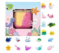 Kids Bath Bomb Set, Fizzy Bubble Bath Balls, Surprise Toy Inside Spa Bombs, Color Changing Relaxing Time Play Gift for Children Girls Boys 3+ Family Holiday Birthday