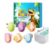 Kids Bath Fizzers, Dinosaur Bath Ball Set, 2.13 Inches Body Washing Balls with Hidden Toys, Fun Baths Bombs with Play Feature, Baths Toy Set with Cute Build, Balls for Birthday and Holiday Use