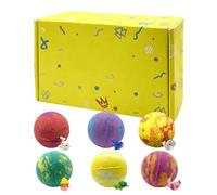 Kids Bath Fizzies - Bolas de baño para niños, 6 piezas de burbujas perfumadas coloridas, bolas de de animales que brillan en la oscuridad, | para el hogar, baño, guardería, bañera para ni