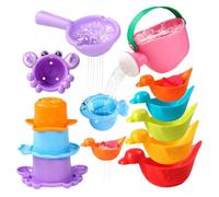 Kids Bath Toys, Floating Water Play, Soft Sensory Features, Colorful Educational Games for Kids, Creative Bathtub and Shower Toys for Swimming Time, Outdoor Indoor, Multicolor