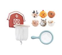 Kids Bath Toys - Kids Shower Bath Toy | Interactive Fun Pool Game with 6 Animal Balls For Boys Children Traveling Pool Beach Bathroom | Interactive Water Game | Bathtub Basketball Hoop For Children -