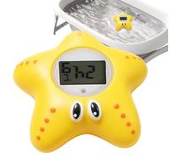 Kids Bath Water Gauge, Waterproof Accurate LCD Display Thermometer, Cute Floating Bath Temperature Toy, Digital Water Temp Monitor Device | Safe Baths Time Control For New Parents Boys