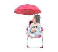 Kids Beach Chair with Umbrella, Foldable Seat, Lightweight Portable Chair, Outdoor Lounger, 13.78x20.08 Inches, Sandproof Travel for Vacation Picnic Camping Pool and Park Use