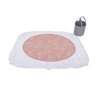 Kids Beach Pool - 6,56x6,07 Ft Impermeabile Antisabbia Pieghevole - 2 In 1 Piccola Piscina Coperta Spiaggia | Giochi D'Acqua Vacanze Picnic Campeggio Relax Esterno
