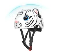 Kids Bike Helmet Set - Tiger Pattern Adjustable Safety Hard Hat System, Scooter Cycling Protective Helmet Kit, 18.5-21.26 Inch Fit Range Unit, Ages 2-6 Boys Use, Outdoor School Travel Riding Safety