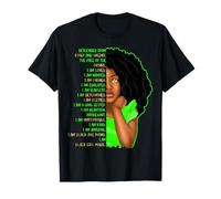 Kids Black Pride I Am Black Girl Magic Girls Afirmaciones Camiseta
