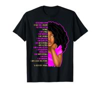 Kids Black Pride I Am Black Girl Magic Girls Afirmaciones Camiseta