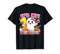 Kids Boo It's My 2nd Birthday Girl Cute Ghost Halloween Camiseta