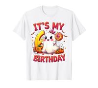 Kids Boo It's My 6th Birthday Girl Cute Ghost Halloween Camiseta
