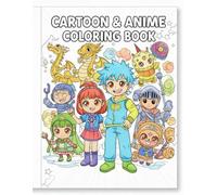 kids book of coloring cartoon and anime