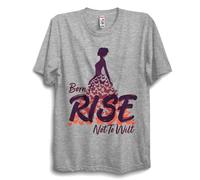 Kids Born to Rise Butterfly Rainbow - Camiseta unisex inspirada en el orgullo colorido - Camiseta gráfica motivacional brillante, gris, 5 Años