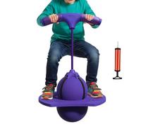 Kids Bouncy Ball with Pump and Sturdy Handle | Inflatable Fitness Toy For Boys and Girls | Ideal For Hopping, Jumping, Balance & Outdoor Play | Birthday Party Fun