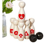Kids Bowling Set - Bowling Pins Toy Playset, Fun Indoor Outdoor Bowlings Game for Children Use, Backyard Sports Toy, Lightweight Colourful , Active Play Set for Family 7.09x5.39x3.94 Inches