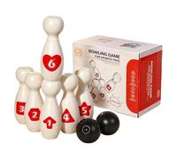 Kids Bowling Set, Colorful Bowling Pins, Educational Toy Set 18x13.7x10cm For Modern Art Professional Home Supplies Daily Repair Kit Modern House Accessory Unit Home Decor Interior Supply Case