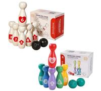 Kids Bowling Toys, Bright Portable Set, Party Game with Sturdy Build, Outdoor Entertainment with Compact Design, 7.09x5.39x3.94 Inches Playtime Supplies for Backyard Courtyard Deck Patio Home