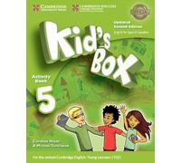 Kid's Box Level 5 Activity Book with CD ROM and My Home Booklet Updated English for Spanish Speakers Second Edition (CAMBRIDGE)